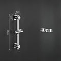 Barre de douche coulissante murale en acier inoxydable noir avec rail réglable pour pommeau de douche à main Accessoires de salle de bain