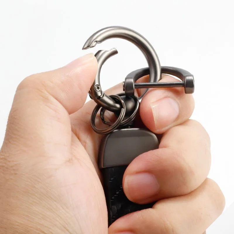 Car Carbon Fiber Keychain Zinc Alloy Keyrings Accessories For Audi Sline A3 A4 A5 A6 A7 A1 A2 A8 Q1 Q2 Q3 Q4 Q5 Q6 Q7 Q8 TT RS3