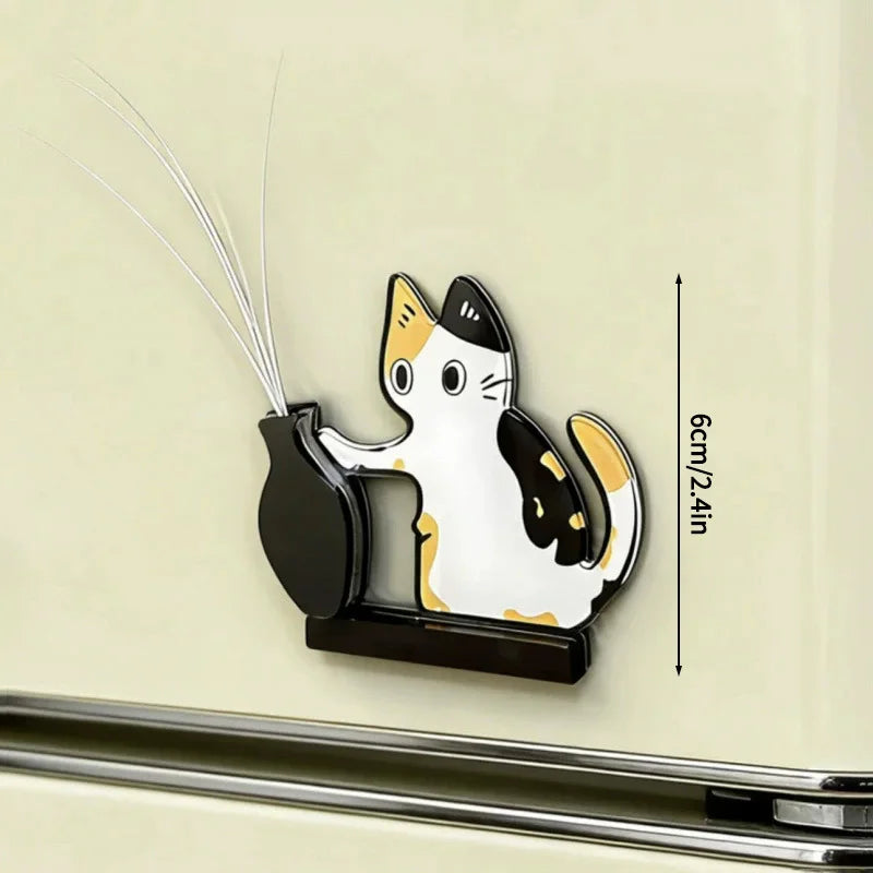 Cat Accessories Cat Whiskers Collector Cats Hair Storage Box Cute Cats Refrigerator Magnet Accessories for Cats
