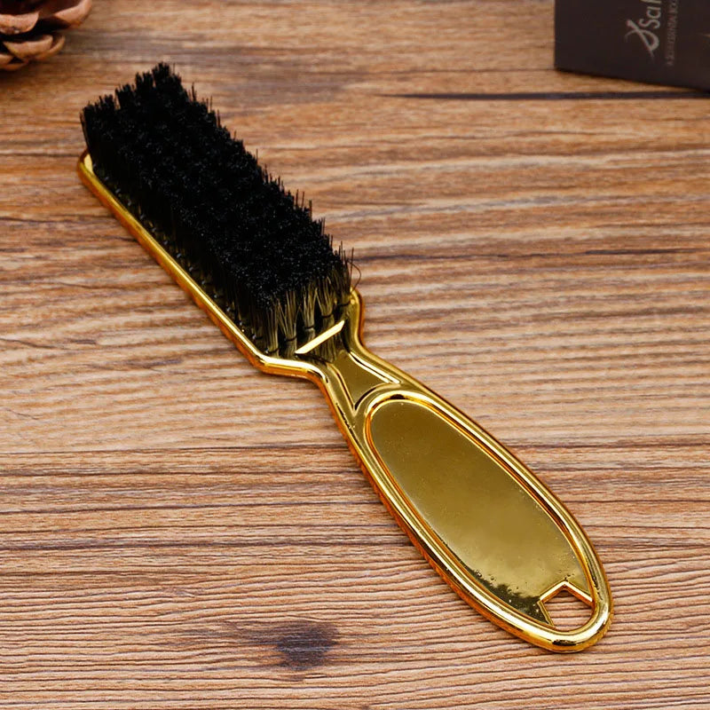 Six Colors Comb Brush  Small Beard Styling Brush Professional Shave Beard Brush Barber Vintage Carving Cleaning Brush
