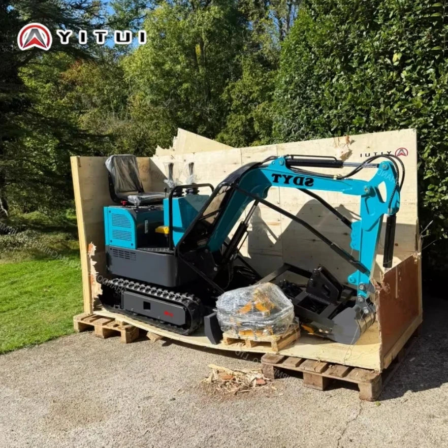 1.2 Ton Mini Excavator Epa Euro5 Small Crawler Digger Machine For Garden Mini Digger Reinforced Chassis For Home Use