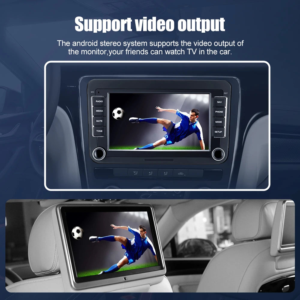2 Din Android Car Radio Multimedia Player GPS WiFi Carplay For VW Volkswagen Skoda Octavia golf 5 6 touran passat B6 polo Jetta