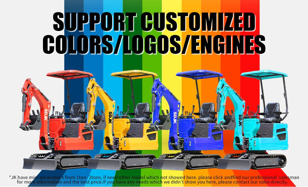Hot selling mini excavator, multifunctional tracked agricultural mini bagger customized enclosed excavator for quick delivery