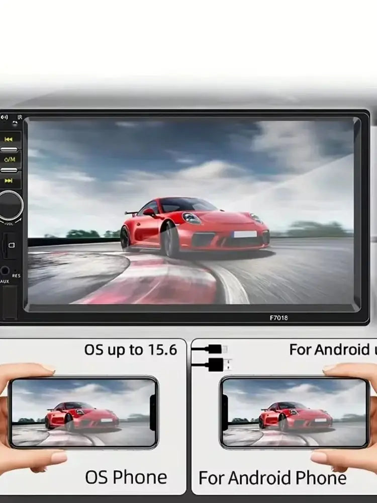 7" HD Touch Screen Car MP5 Radio Bileeko - 2 DIN Universal Bluetooth Handsfree Mirror Link for All Vehicles