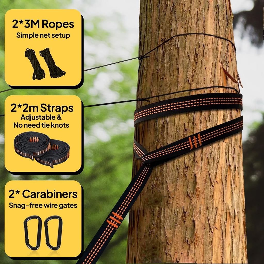 Lightweight Camping hammock with mosquito net Comfortable for Outdoor  Durable breathable 210T parachute nylon material Hammocks