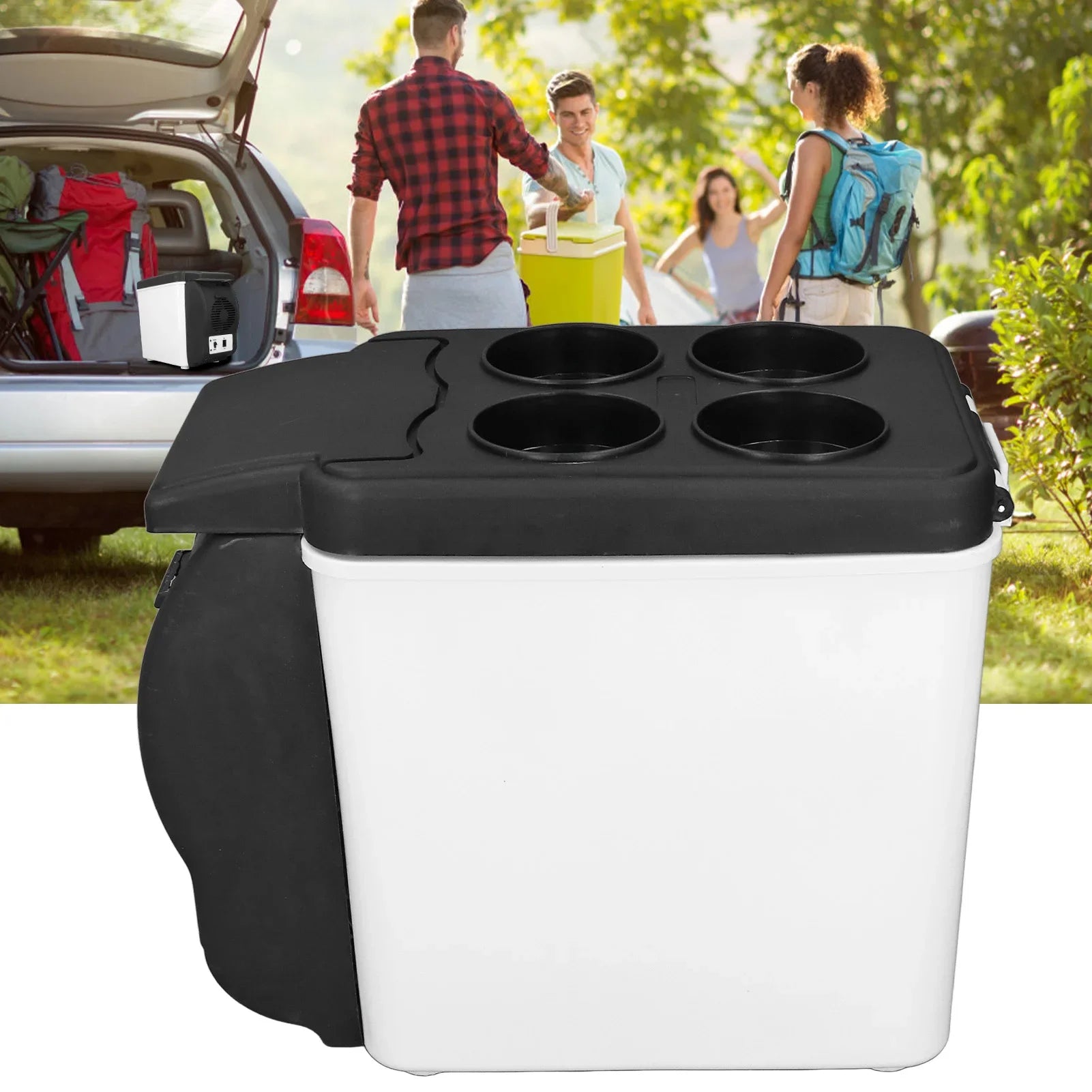 Mini-réfrigérateur de voiture électrique 12V portable 6L, glacière de refroidissement et de chauffage, appareils électriques de camping Amagi