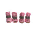 Summer Cooling Mesh Dog Shoes Lightweight Breathable Mesh Dog Boots With Reflective Straps Soft Sole For Paw Protection Footwear