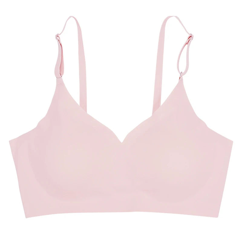 CINOON Soutiens-gorge sans couture pour femme Push Up Sous-vêtements de nuit Bralette amovible rembourrée Soutien-gorge une pièce Sans armatures Confort Intime