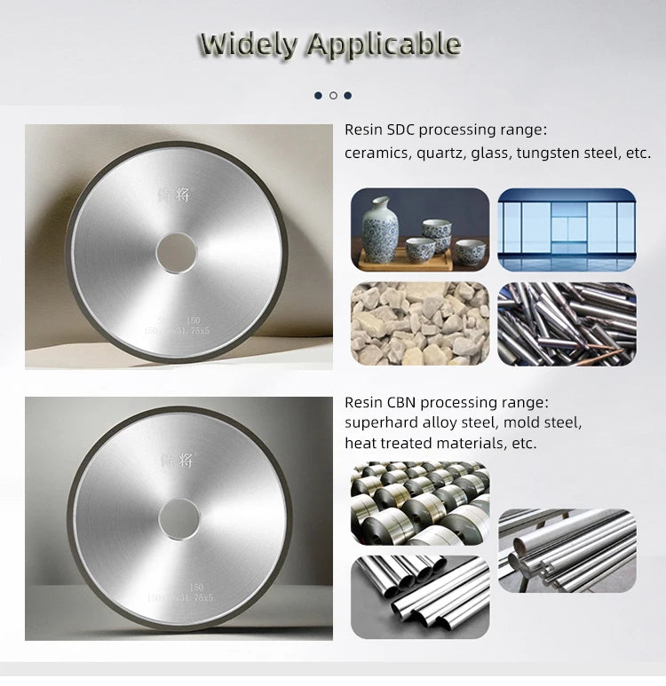 SDC CBN 1A1 Resin Diamond Grinding Wheel 150/180mm 618 Surface Grinder Abrasive Tools Accept 1pcs Non-standard Customization