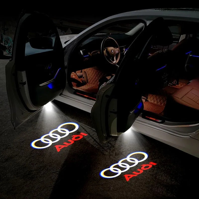 2/4Pcs LED HD Car Door Logo Projector Lamp for Audi A3 A4 B8 A6 C7 A5 Q5 B7 B6 B9 Sline Qattro RS Q3 Q7 S3 S4 S5 S6 S8