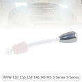 Car Shift Gear Knob Aluminum Fits For BMW E30 E36 E39 E46 M3 M5 3-Series 5-Series Silver
