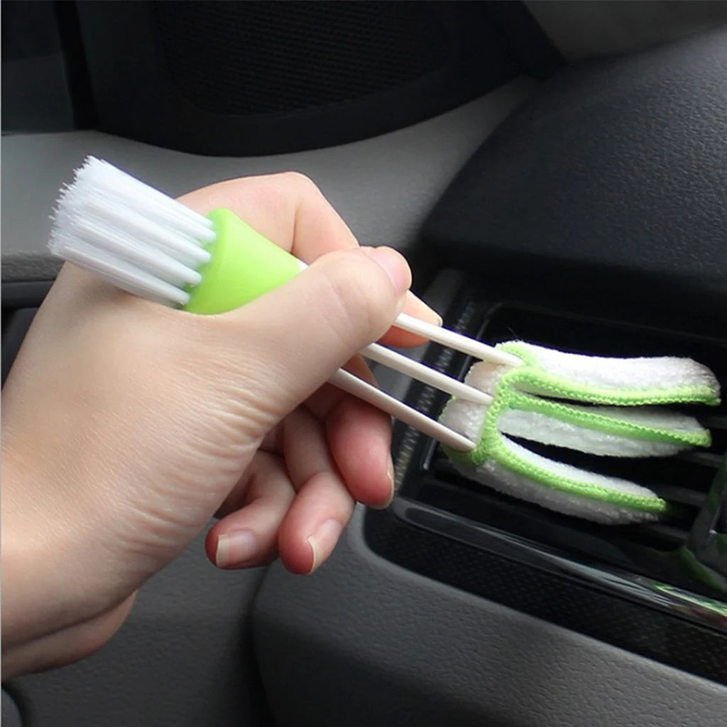 Car Brush Cleaning Tool Auto Air Conditioner Vent Blinds Cleaner Interior Cleaning Keyboard Blind brush Car accessories