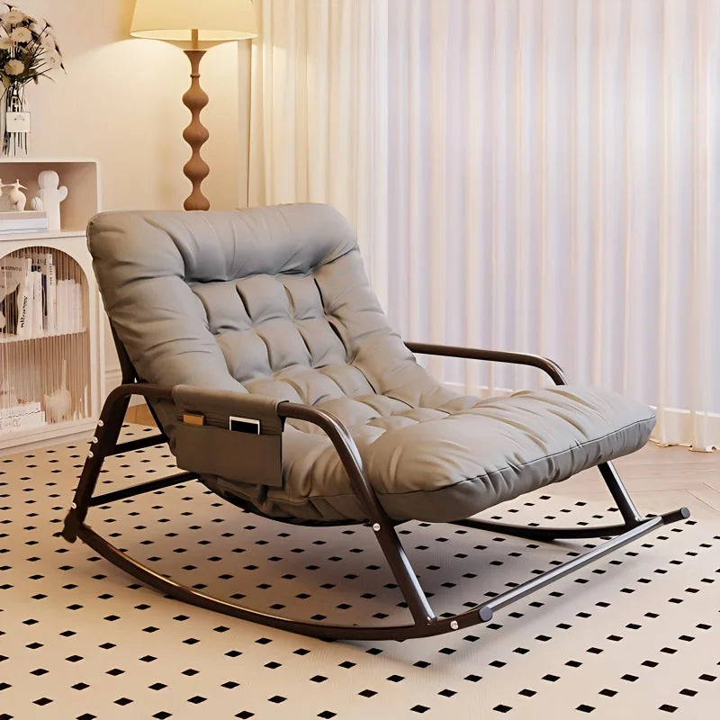 Modern Bedroom Rocking Chair Indoor Double Sofa Recliner with Cushion Living Room Bedroom Recliner with Armrests Recliner Chair