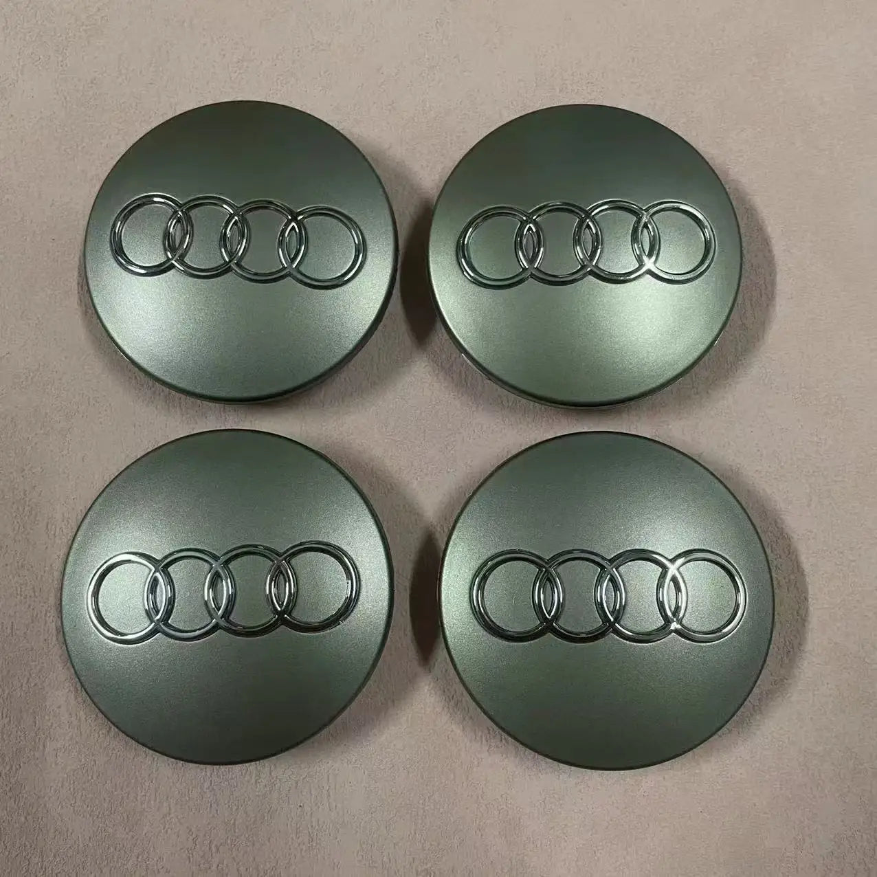 4pcs Audi Wheel Center Cap Hub Covers 60mm-135mm Car Styling Badge Auto Accessories Compatible with A3 A4 A5 A6 A7 S4 Q7 Q3
