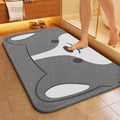 Tapis de bain VIKAMA simple et doux, absorption rapide de l'eau, antidérapant, séchage rapide, pour porte de salle de bain, tapis domestique