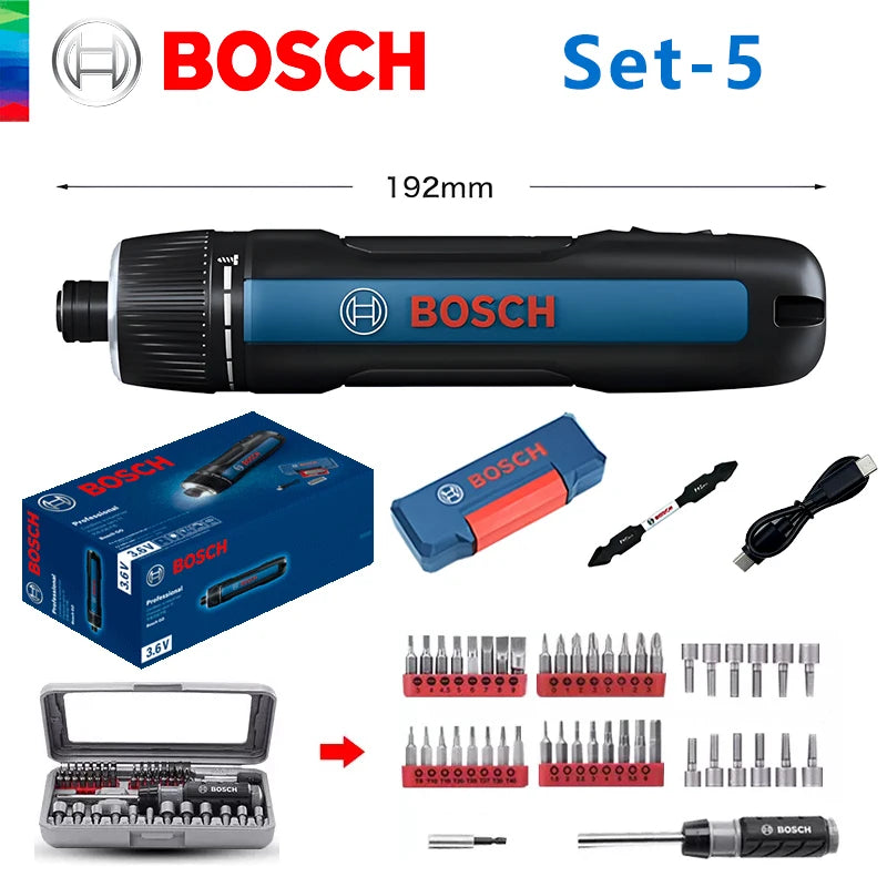 BOSCH GO 3 Tournevis sans fil 3,6V Batterie Lithium-ion Perceuse sans fil rechargeable avec boîte Kit d'outils professionnels Bosch GO3