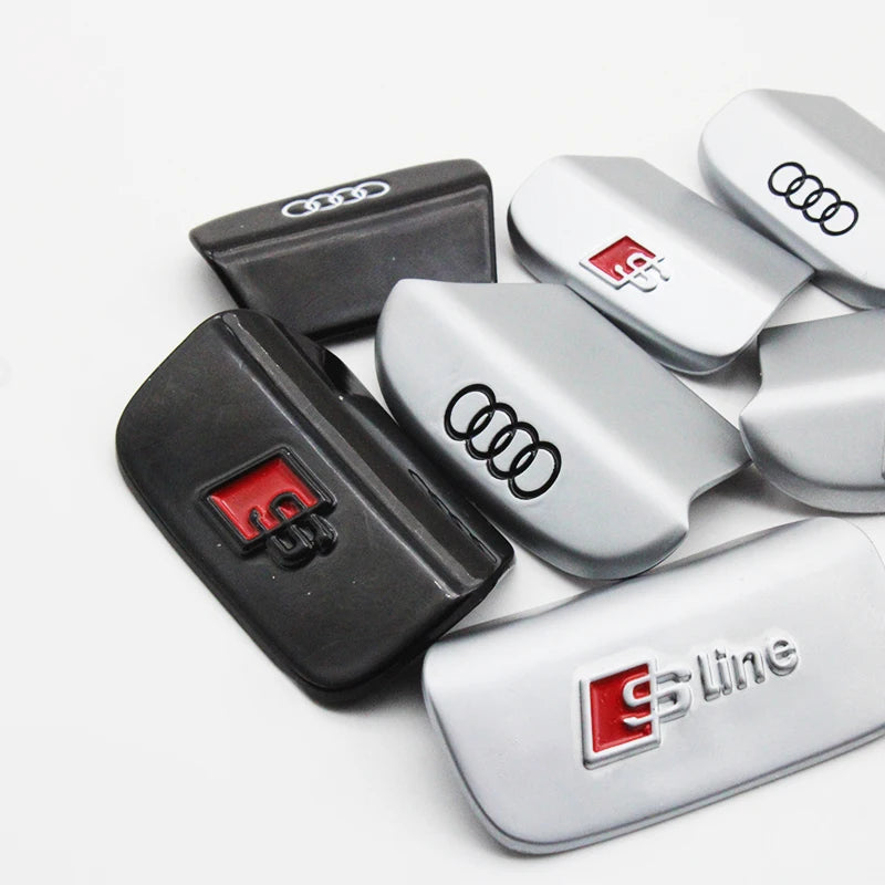 3D Metal Car Steering Wheel Emblem Sticker Interior Badge Accessories For Audi S Line A3 A4 A5 A6 A7 A8 S3 Q5 Q7 Q2 Q3 S3 S4 S8
