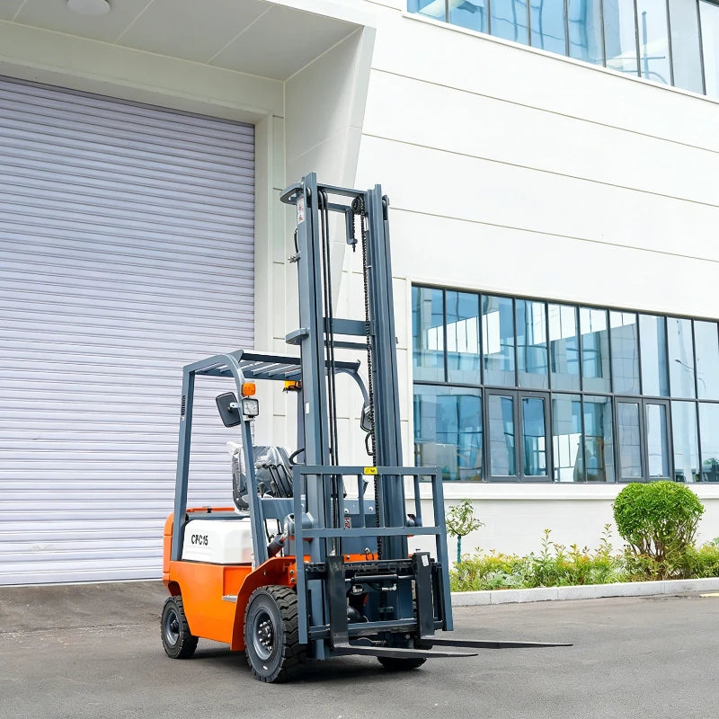 HWCPC15 1.5 Ton Forklift Diesel Powered Industrial Fork Lift Truck Heavy Duty Material Handling Equipment