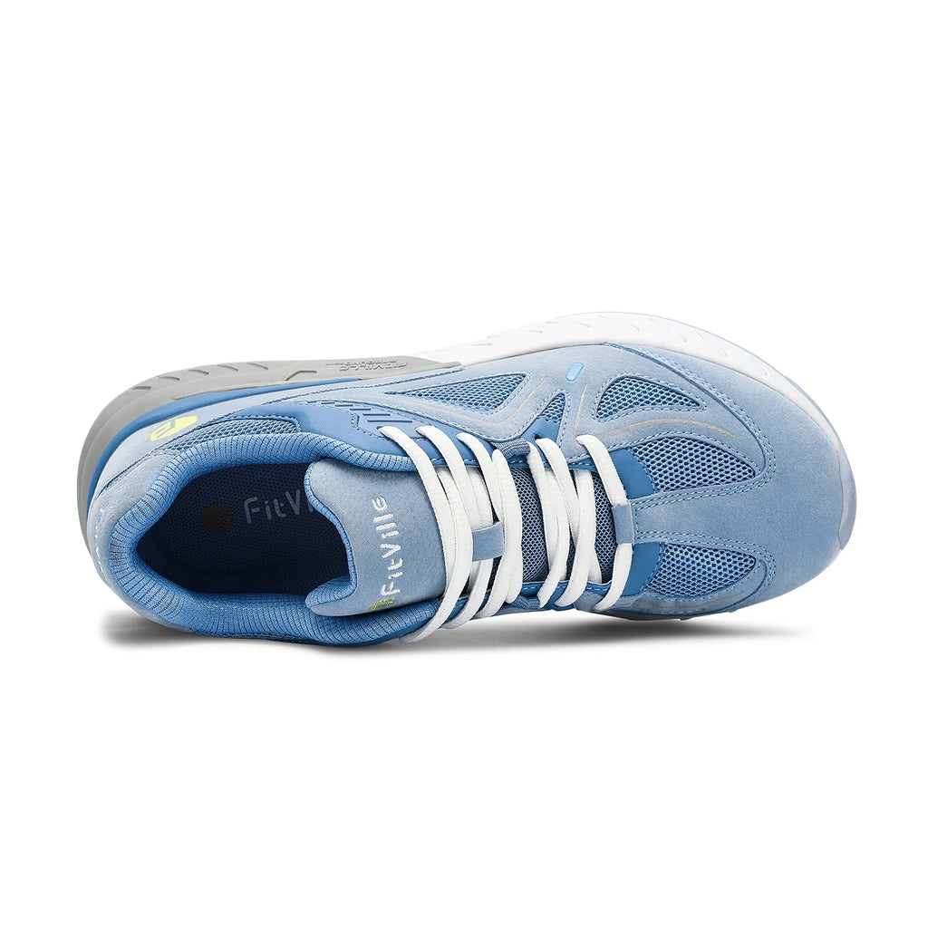 FitVille Extra Wide Women's Walking Shoes Wide Width lightweight Sneakers for Flat Foot Plantar Fasciitis Heel Pain Relief