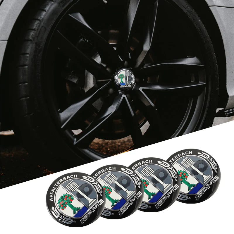1Set Car Wheel Stickers 56mm Auto Center Hub Cap Decal For Mercedes Benz AMG Smart W205 C300 W203 W206 W108 W124 W126 W140 W168