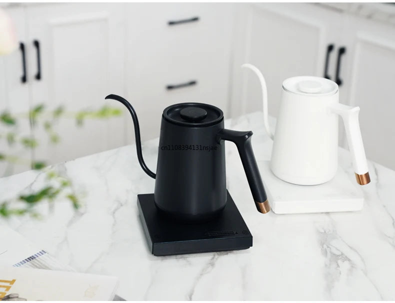 2026 Timemore Fish Smart Electric Pour Over Kettle 600ml 220v Fine Mouth Temperature Control Customize Hand Brew Coffee Pot