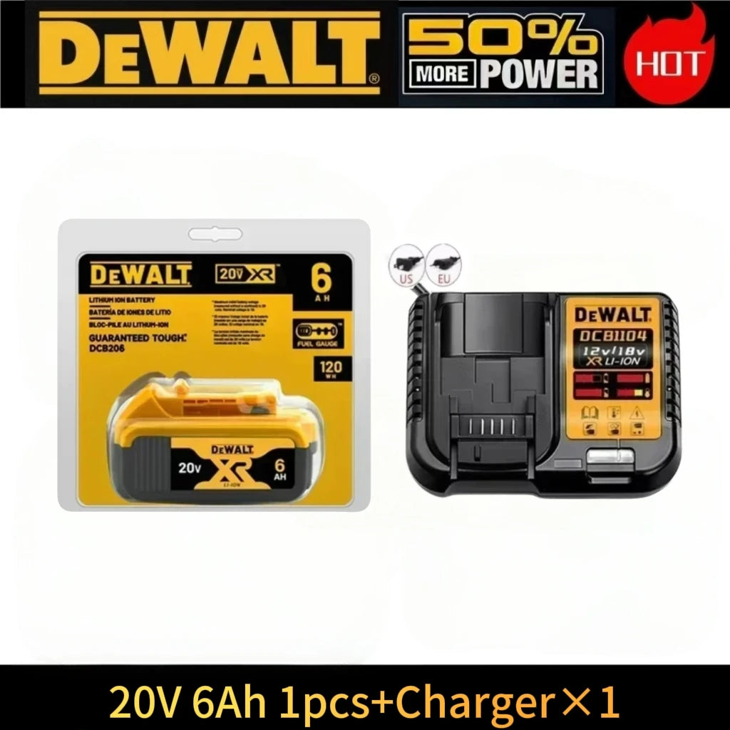 Batterie Dewalt 20V d'origine, 5AH 6AH Batterie Dewalt, Outils Électriques DeWalt Série DCF DCD DCG DCS DWE Livraison Aérienne Gratuite
