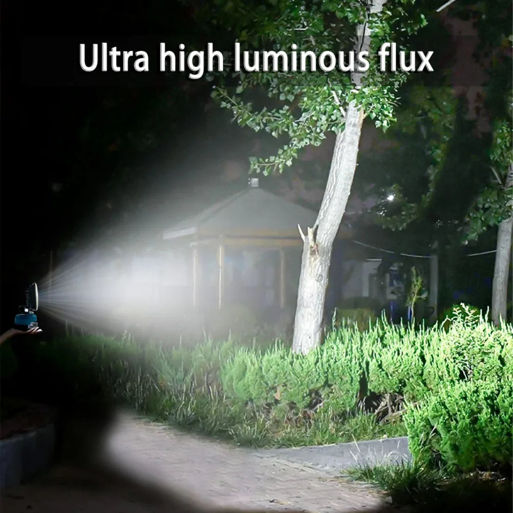 LED Work Light 3/4/8Inch For Makita 14.4V 18V Li-ion Battery Lamp With USB Outdoor Flashlight Lantern Camping Emergency Light