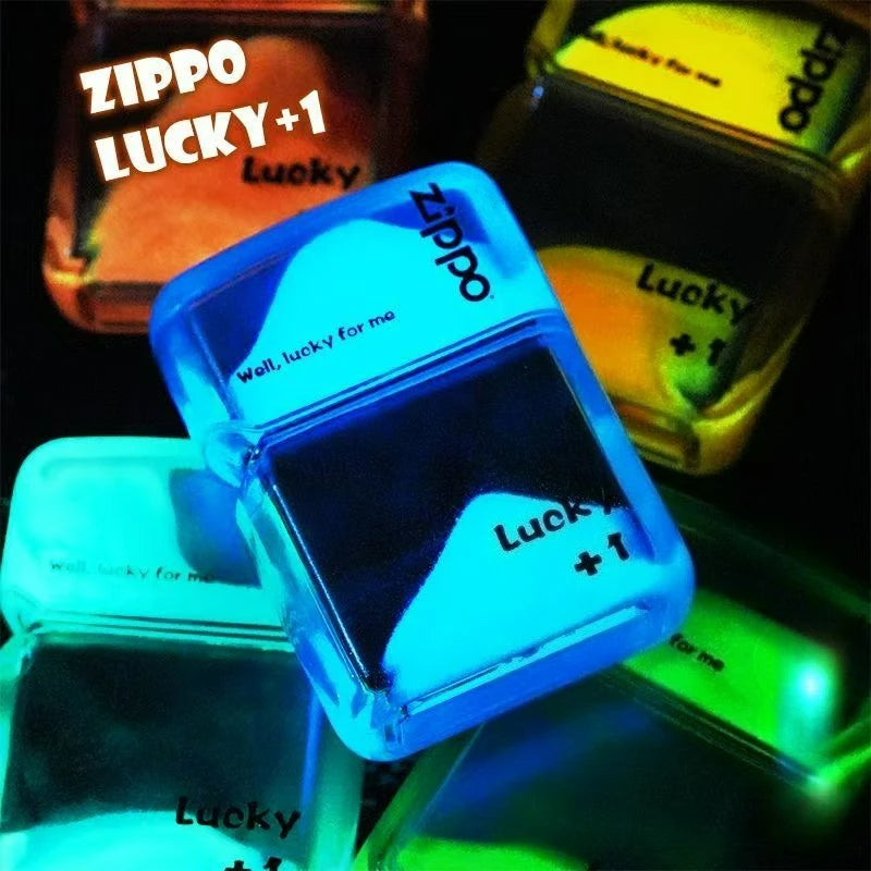 Zippo Creative Luminous Flowing Sand Oil Lighter combination, Shell Fuel Lighter unisex Windproof Collection in box