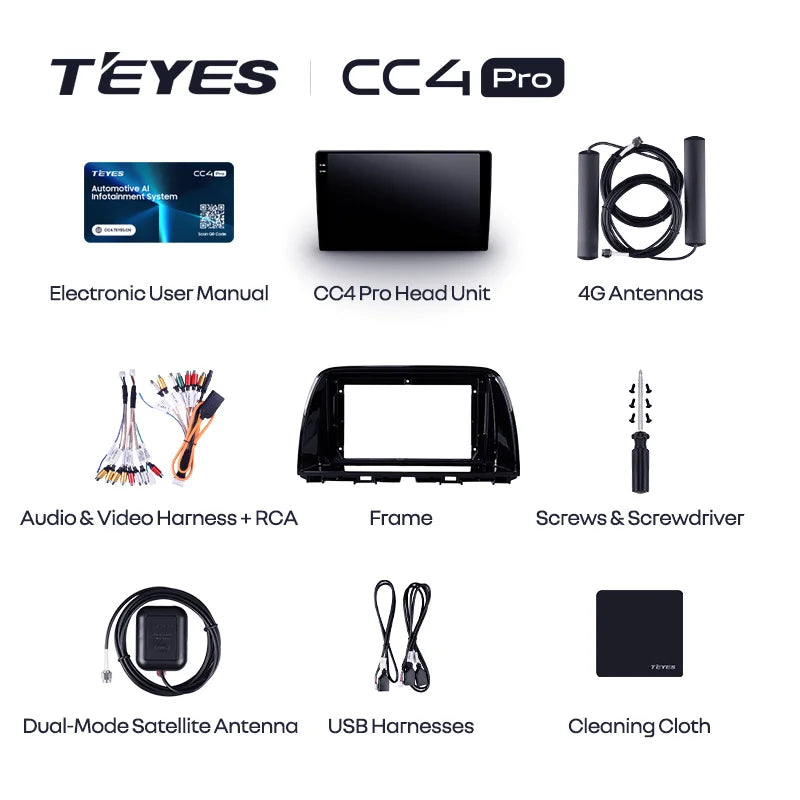 TEYES CC4 PRO Pour Mazda CX5 CX-5 CX 5 2012-2015 CarPlay Android Auto 2DIN Autoradio Multimédia Stéréo