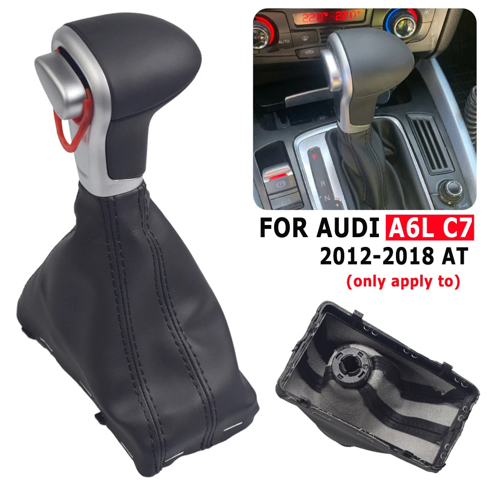 Carbon Fiber/Wood Automatic Gear Shift Knob For Audi A4 B8 2009-up/A5 2008-up/Q5 2009-2015/A6 C6 2006-2011/A6L C7 2012-2018