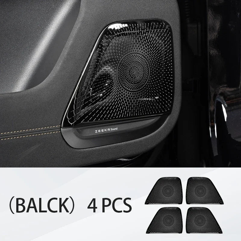 Cache audio de voiture pour ZEEKR 7X, cache de klaxon de porte, cache de protection audio, accessoires de garniture intérieure de voiture en métal