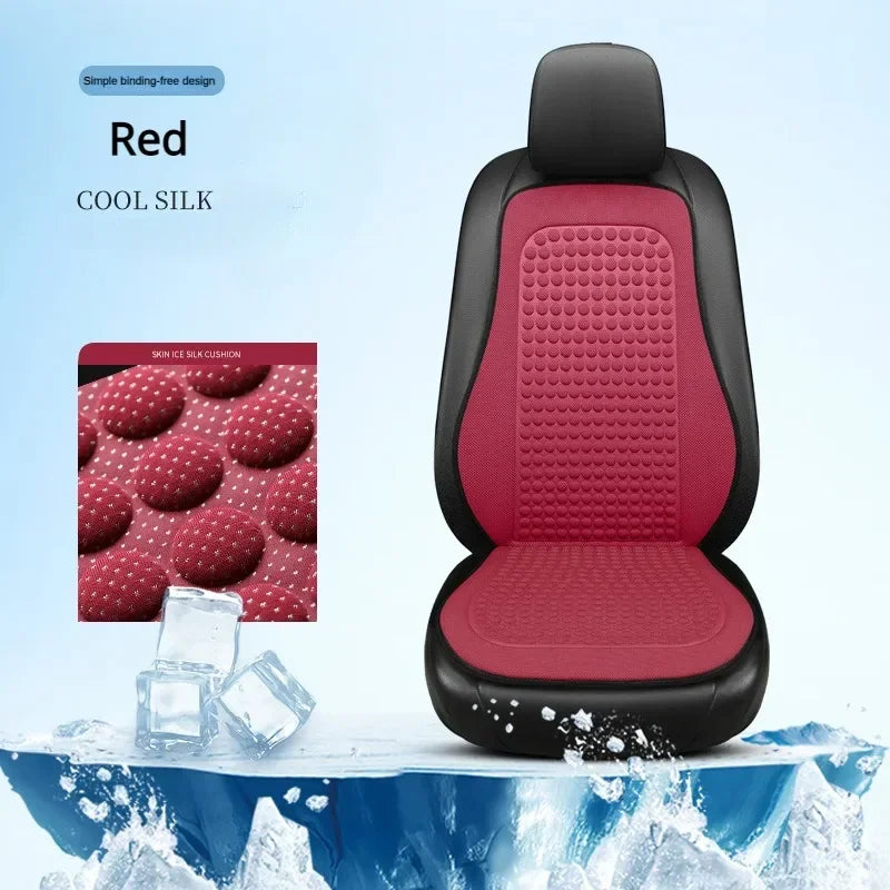 Ice Silk Breathable Car Seat Cover Summer Cooling Auto Seat Cushion Universal Chair Backrest Interior Protector seat cushion