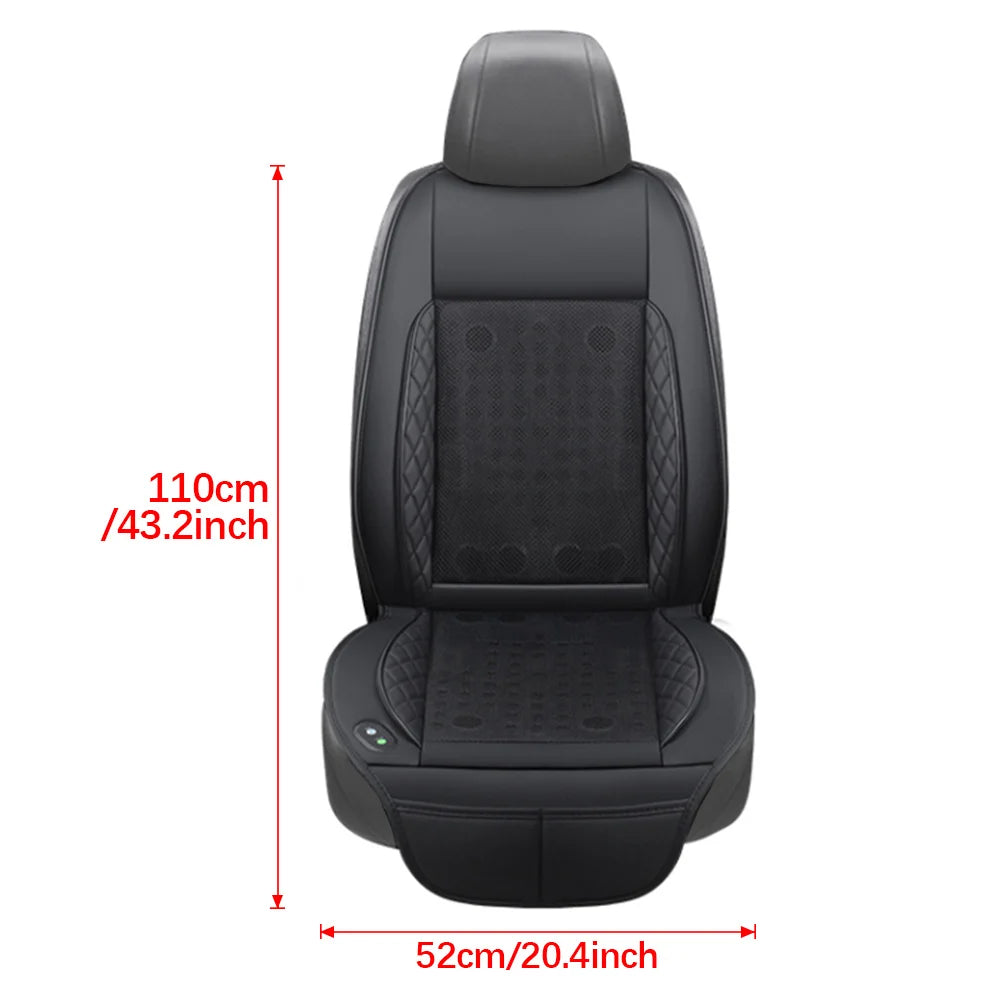 DC 12V 3D Spacer Car Summer Cool Air Seat Cushion With 16/20/24Fan Fast Blowing Ventilation Seat Cooling Pat Refrigerated Seat