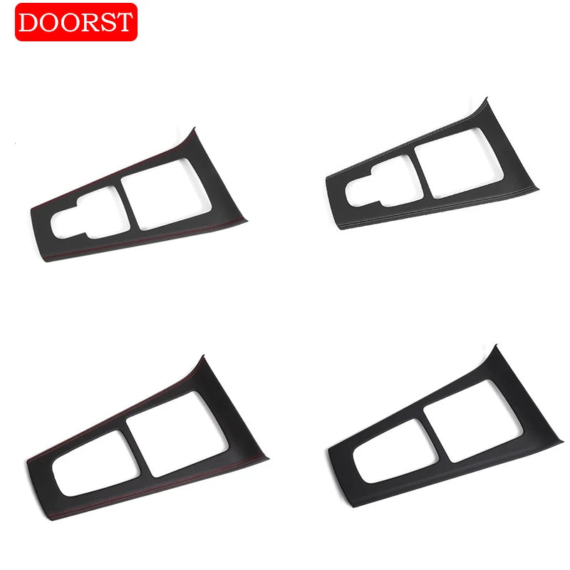 Car Center Console Leather Style Panel Cover Trim Panel Frame Interior Acccessories For Mercedes Benz A CLA Class W177 C118 AMG