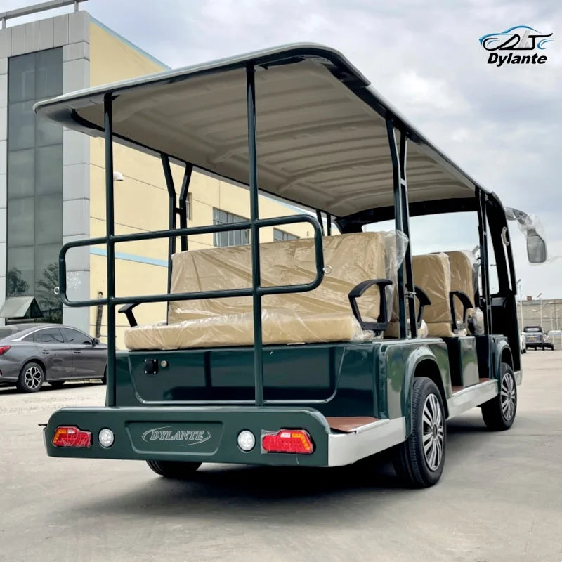 China-Made Luxury Exquisite 11-Seat Large Electric Tourist Sightseeing Bus Luxury Passenger Trackless Micro Electric Bus