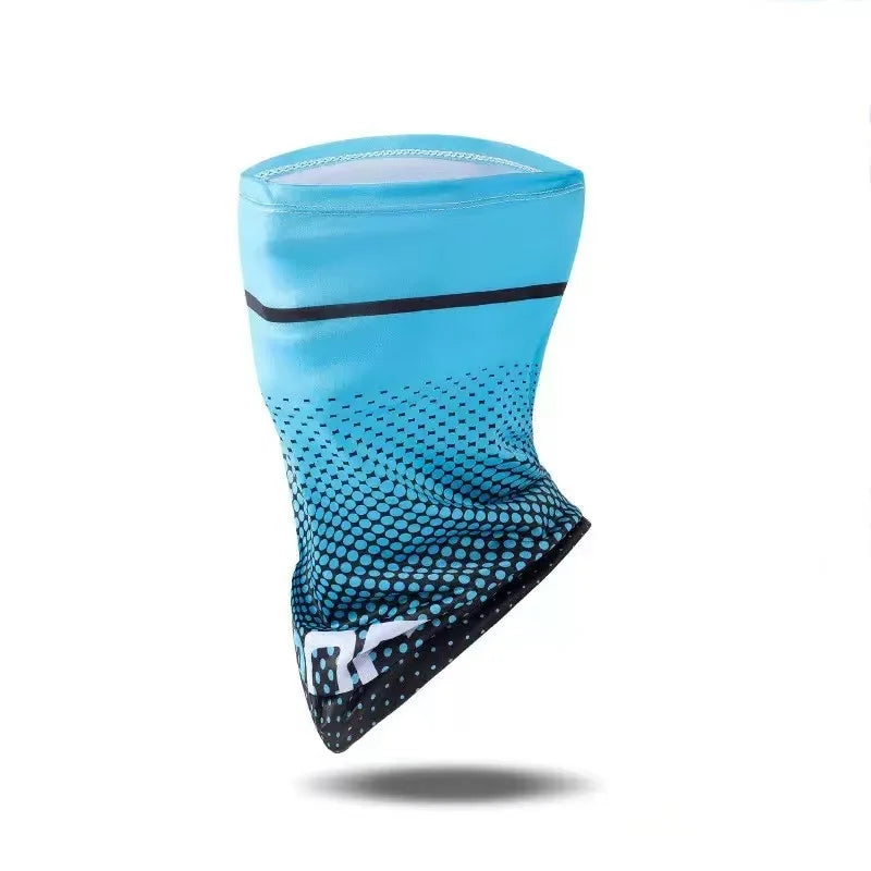 Ice Silk Sunscreen Mask For Men Women Outdoor Cycling Face Cover Solid Color Neck Wrap UV Protection Ear Bandana Scarf Summer
