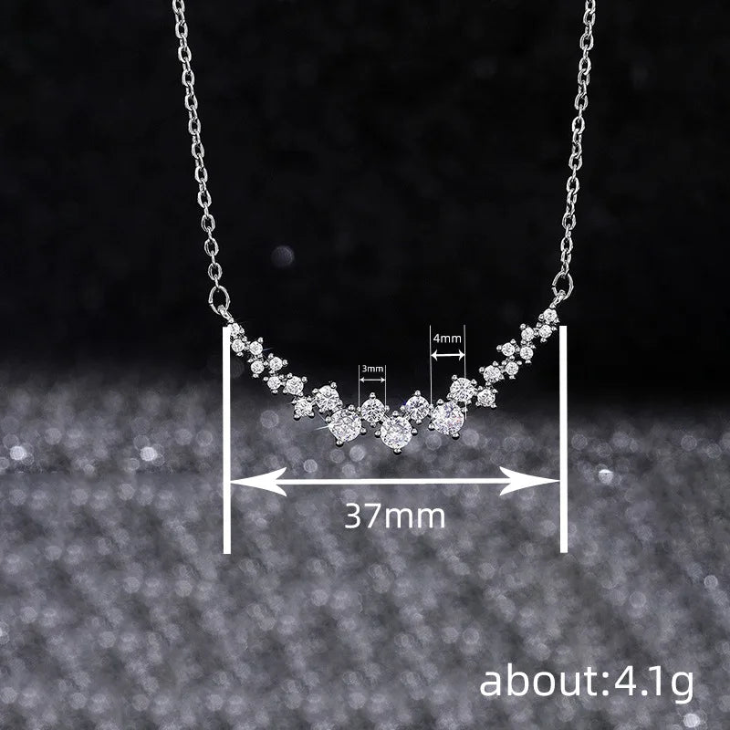 Huitan Modern Women's Necklace Elegant Accessories Party Daily Wear Versatile Jewelry Dazzling Cubic Zirconia Hot Sale Necklaces