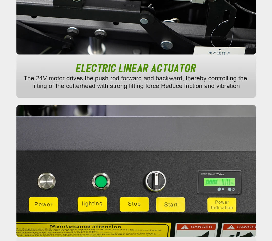 Customized Lawn Mower with Remote Control High Efficiency Low Power Consumption Suitable for Various Grass Types