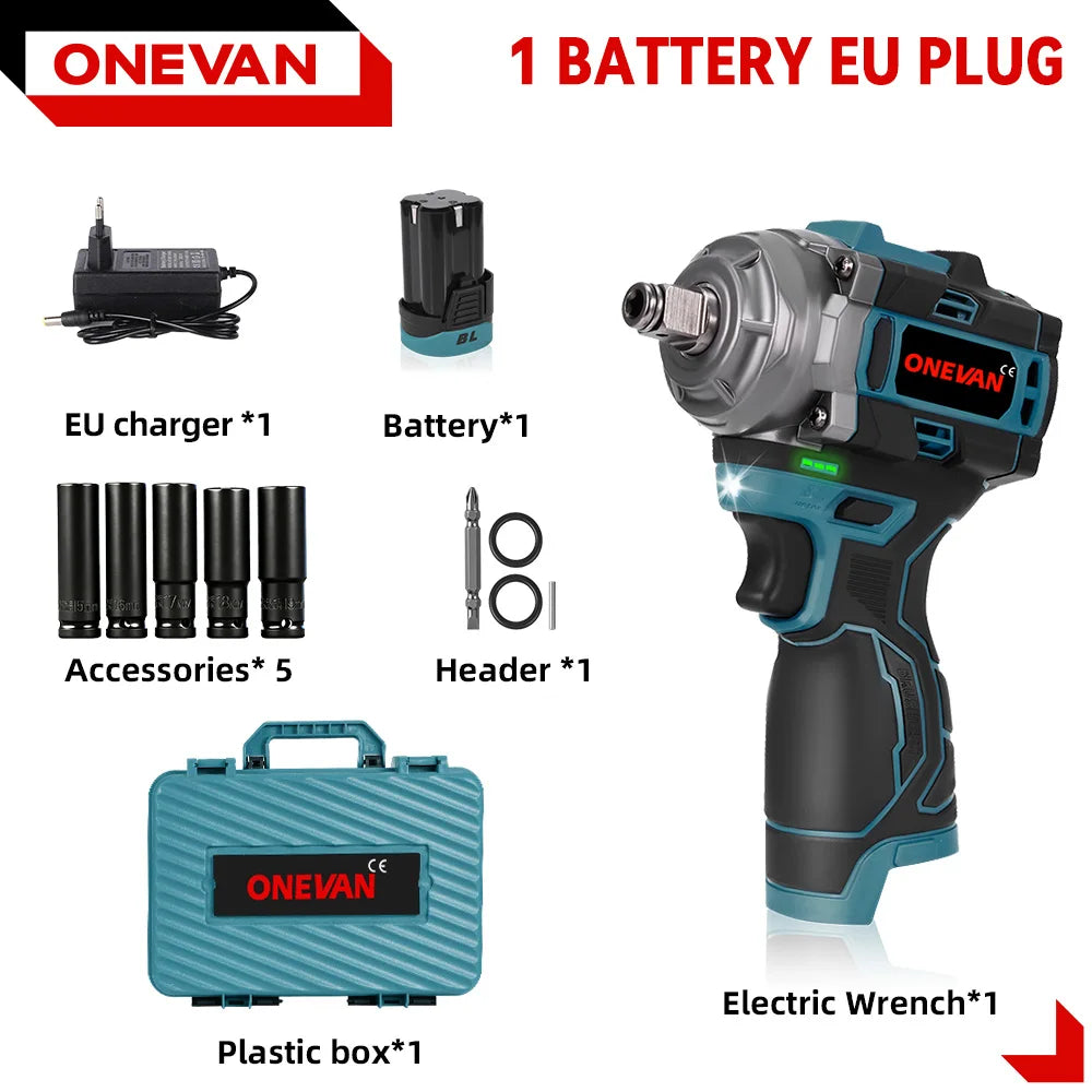 ONEVAN 500N.M Brushless Impact Wrench