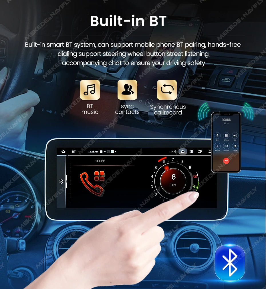 Android 14 Car Radio Wireless CarPlay For Mercedes-Benz A-Class W176 GLA X156 CLA C117 G Class W461 W463 DSP WIFI GPS Multimedia