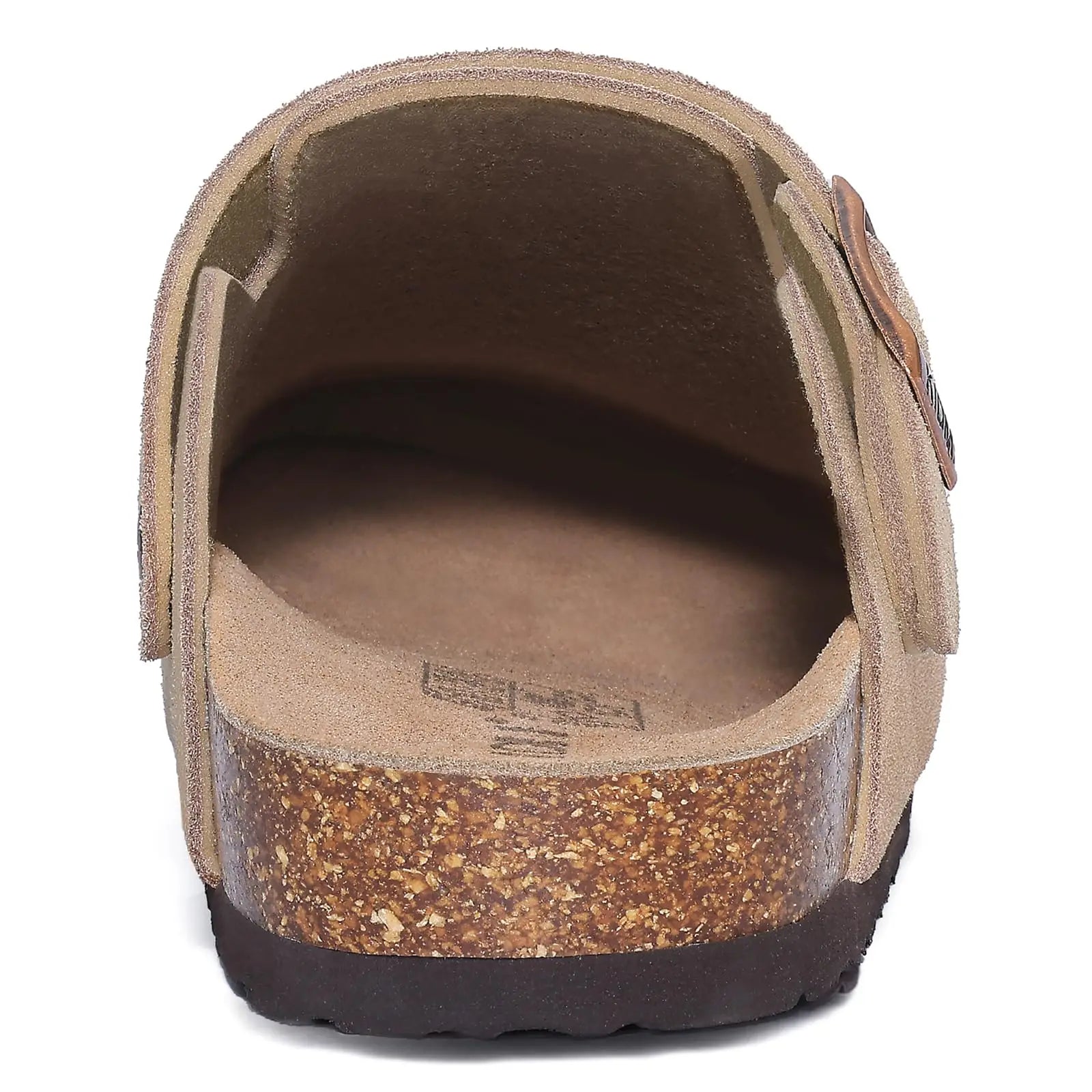 Asgard Women's Genuine Leather Clogs Soft Cork Footbed Cow Suede Mules With Adjustable Strap Fashion Comfort Slip on Slippers