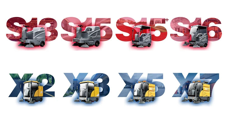 Electric Ride-On Road Sweeper Truck C0nTour DEY X5 3000W Self-Propelled New Vacuum Municipal Commercial Use