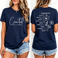 Fashion Women T Shirts Created with A Purpose Print Short Sleeve T-Shirt Faith Aesthetic Tee T-Shirts Inspirational Shirts Tops
