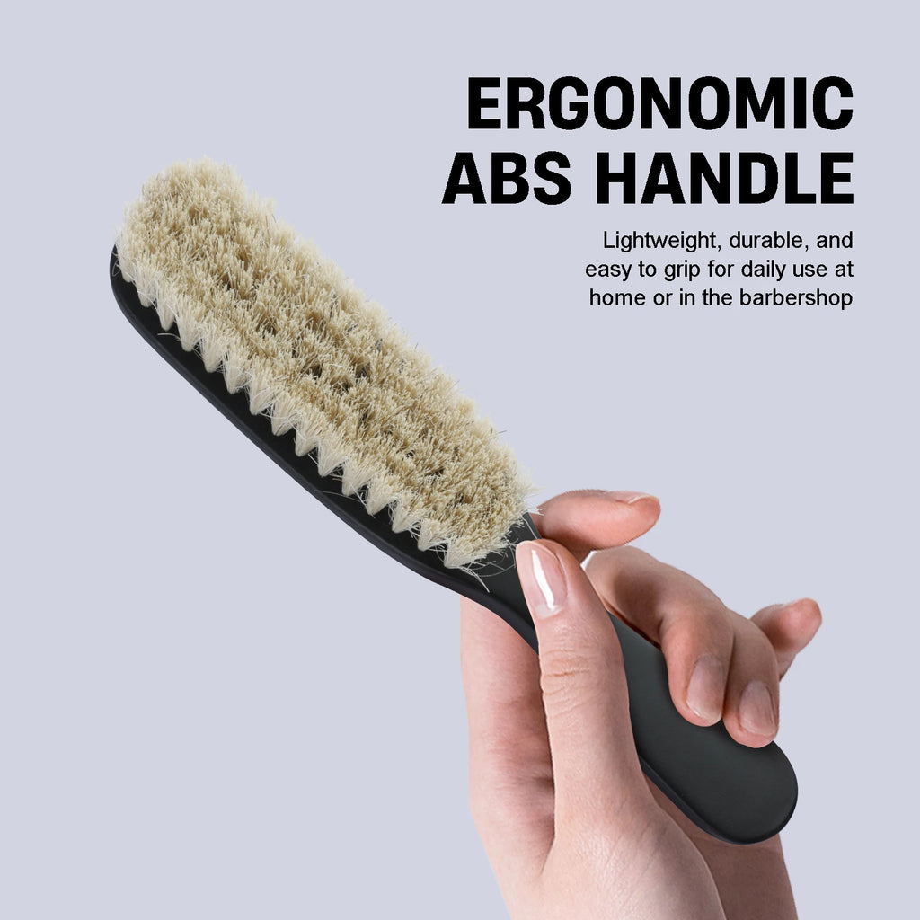 1/2pcs Professional Barber Hair Cleaning Brush Men Horse Hair/Boar Bristle Brush Beard Brush Neck Duster Broken Hair