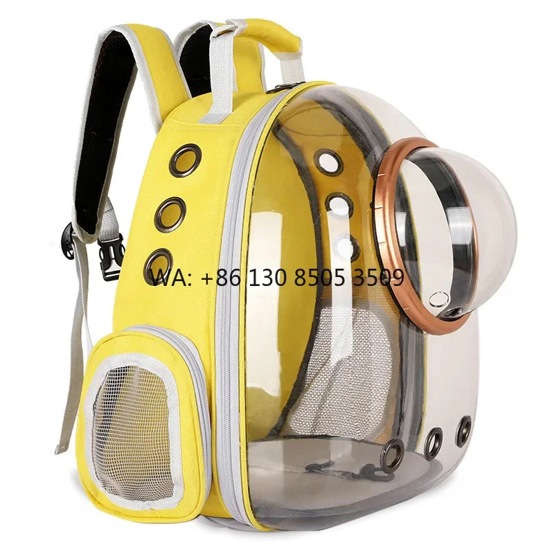 Large Capacity Oxford Pet Carrier Backpack for Medium-Sized Dogs Luxury Classic Design Zipper Closure Breathable Solid Pattern