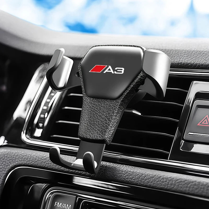 Gravity Car Phone Holder Air Vent GPS Stand Accessories For Audi A3 A4 A5 A6 A7 A1 A2 A8 Q1 Q2 Q3 Q4 Q5 Q6 Q7 Q8 TT RS3 RS7 RS5