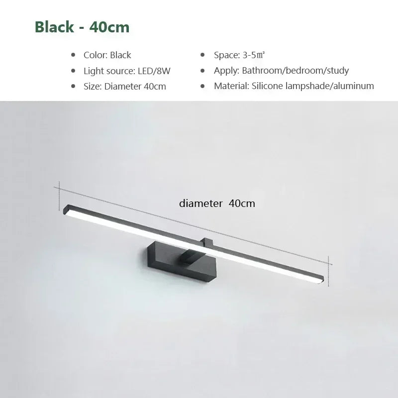 DINDALLED Modern LED Wall Lamp Aluminum Home Decoration Line Lamp  For bathroom Bedroom applique mural indoor lighting fixture