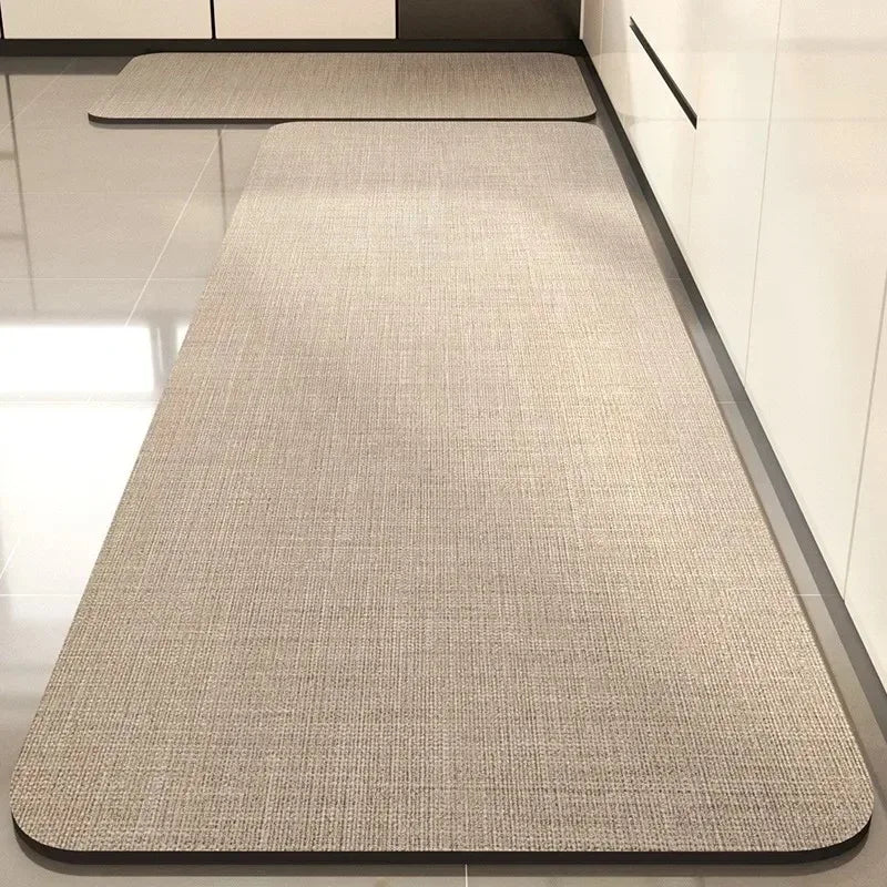 Kitchen Rug Pvc Waterproof Leather Carpet Black Long Floor Mat Non-slip Oil-proof Home Decoration Rugs Alfombras De Cocina