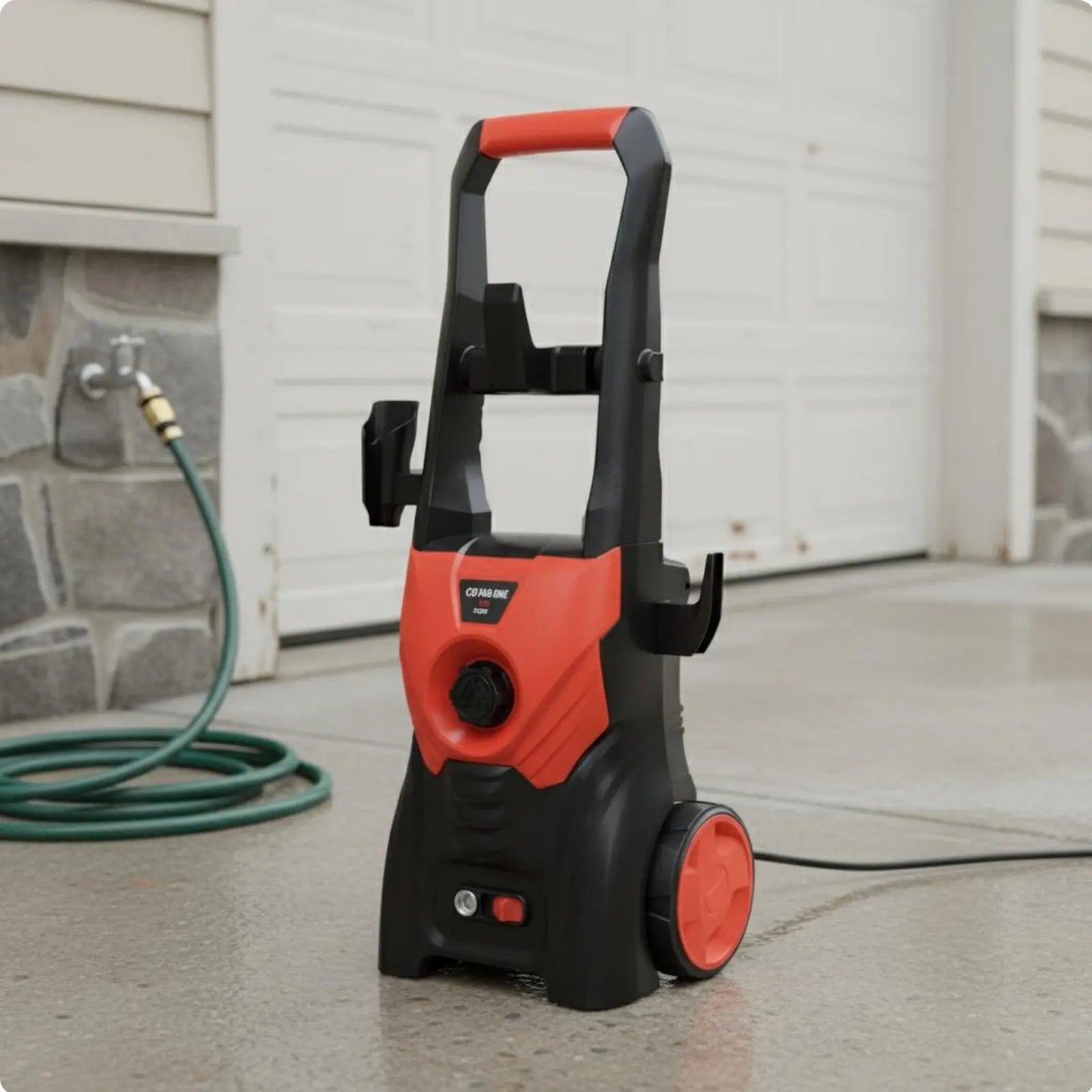 High Pressure Washer Long-Lasting Aluminum Pump Electric High Pressure Washer Wheeled Power Cleaner Easy Storage