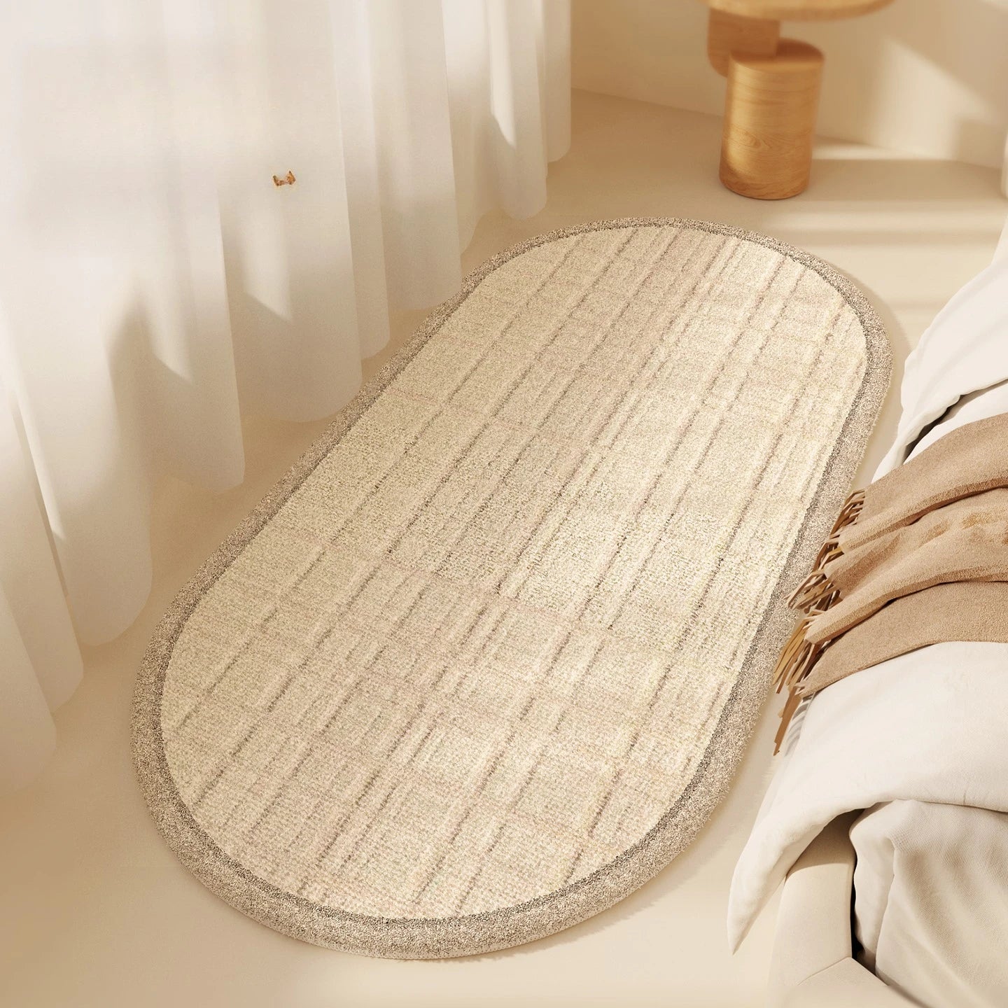 Modern Style Rugs for Bedroom Fluffy Soft Living Room Decoration Simple Carpet Thick Plush Bedside Floor Mat Washable Lounge Rug